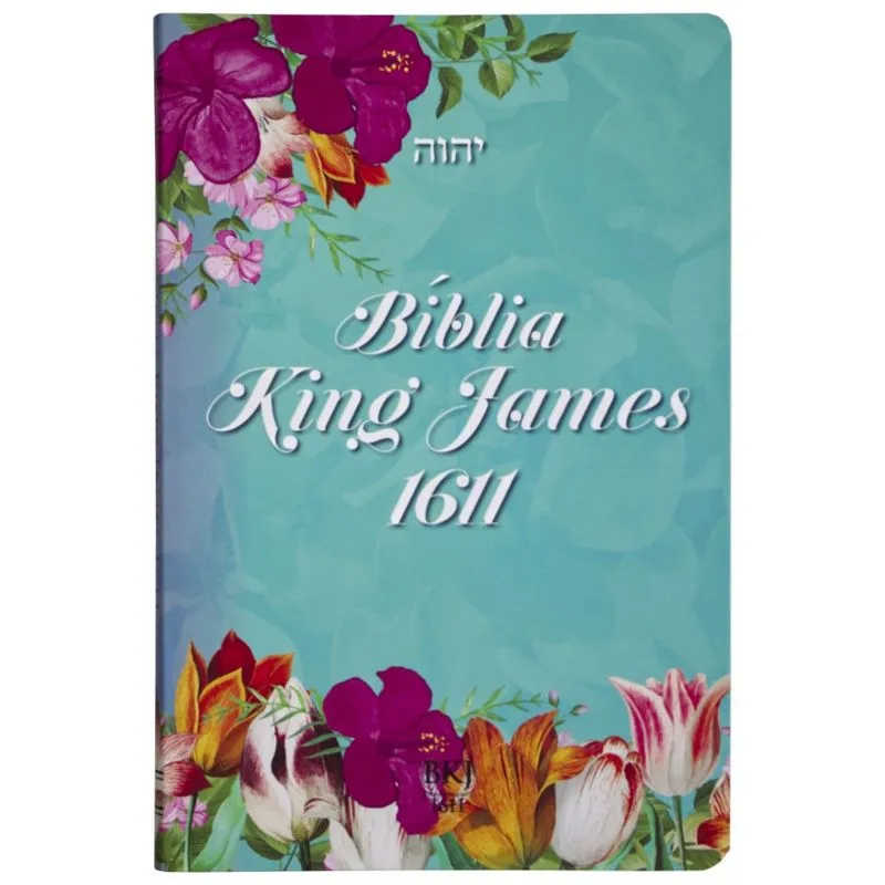 Bíblia King James 1611 - Bkj - Ultrafina Lettering - Capa Soft Touch Feminina Tiffany