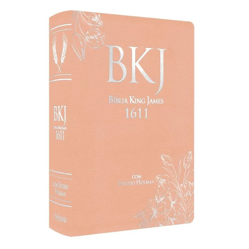Bíblia King James 1611 Com Estudo Holman (Capa Rose)