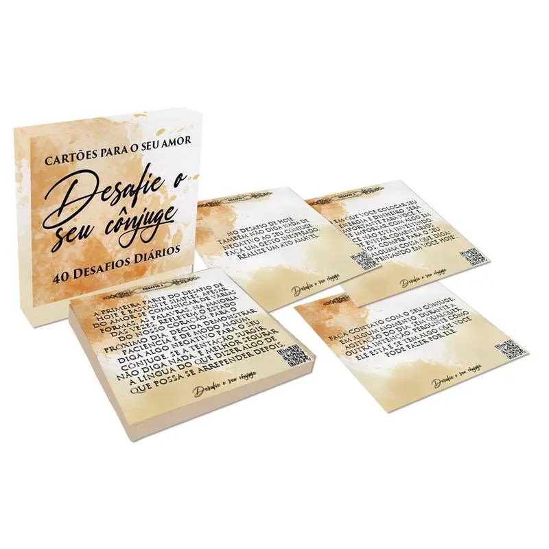 Cartoes - Desafie O Seu Conjuge - 40 Desafios Diarios - Bv Books