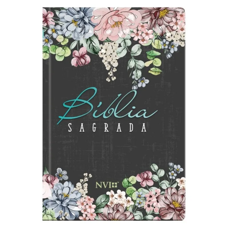 BÍBLIA SAGRADA FLORES - FEMININA - PRETA