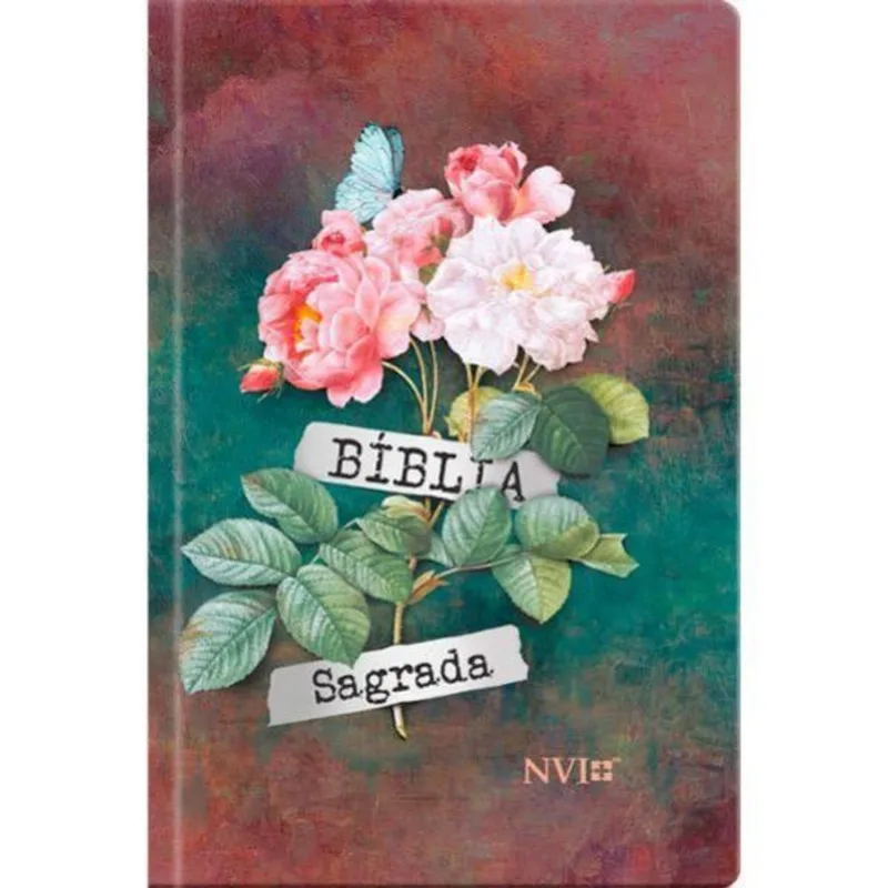 BÍBLIA SAGRADA NVI - FLORES BUQUE - FEMININA