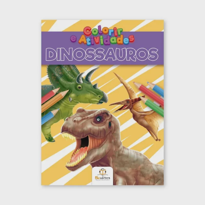 Livro - Colorir e Atividades: Dinossauros