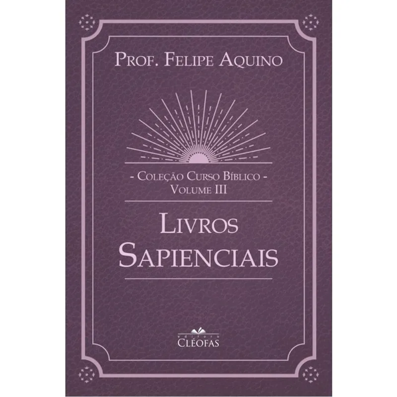 COLEÇÃO CURSO BÍBLICO VOL. III - LIVROS SAPENCIAIS