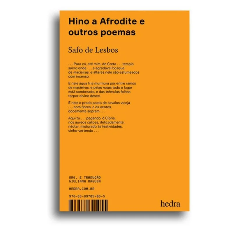 HINO A AFRODITE E OUTROS POEMAS (BILÍNGUE)