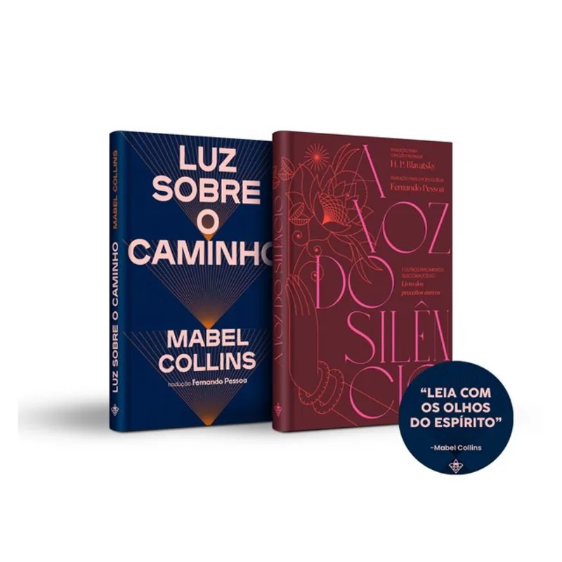 KIT CLÁSSICOS ESSENCIAIS DA TEOSOFIA + ADESIVO (A VOZ DO SILÊNCIO + LUZ SOBRE O CAMINHO)