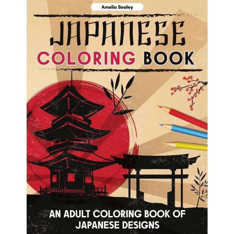 Japanese Coloring Book