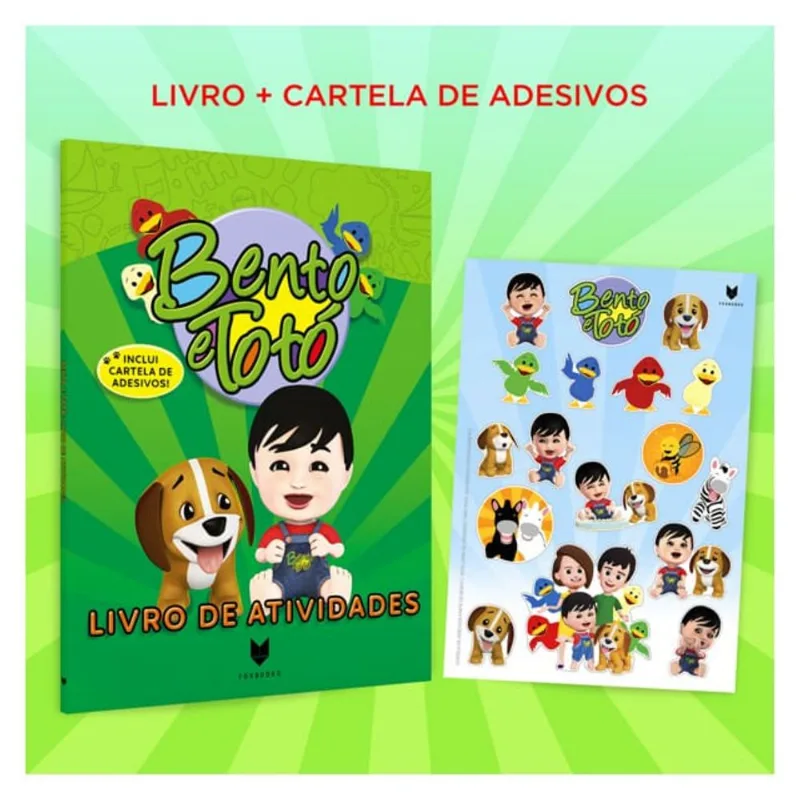 Bento E Totó: Livro De Atividades + Cartela De Adesivos