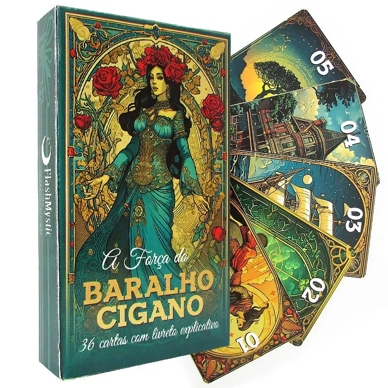 A Força do Baralho Cigano - 36 Cartas com Livreto Explicativo