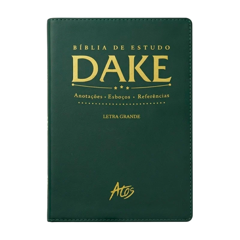 Bíblia de Estudo Dake | ACC | Letra Grande | Capa Luxo Verde
