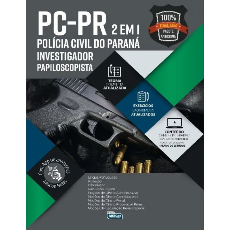 Investigador De Polícia E Papiloscopista Da Polícia Civil Do Paraná - Edital 2020
