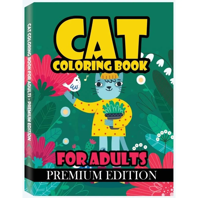 Cat Coloring Book for Adults