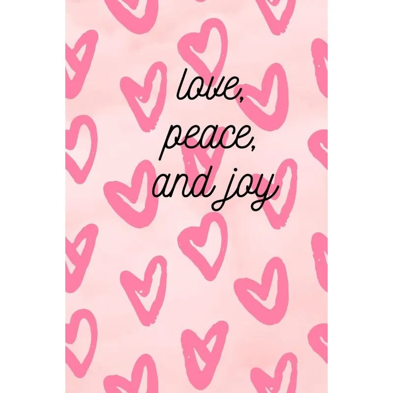 Pink Hearts Notebook for Girls