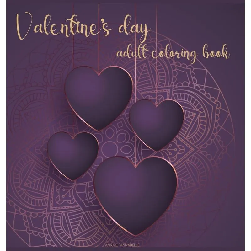 Valentines day adult coloring book