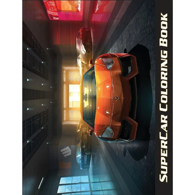 Supercar Coloring Book for Boys