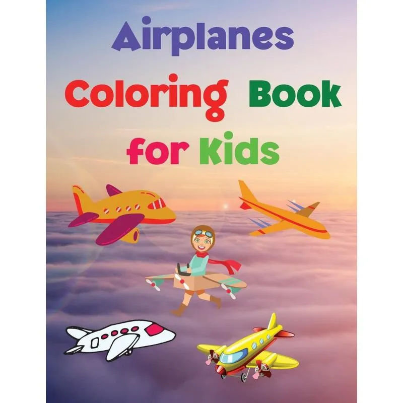Airplanes Coloring Book for Kids