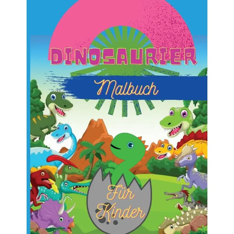 Dinosaurier Malbuch für Kinder