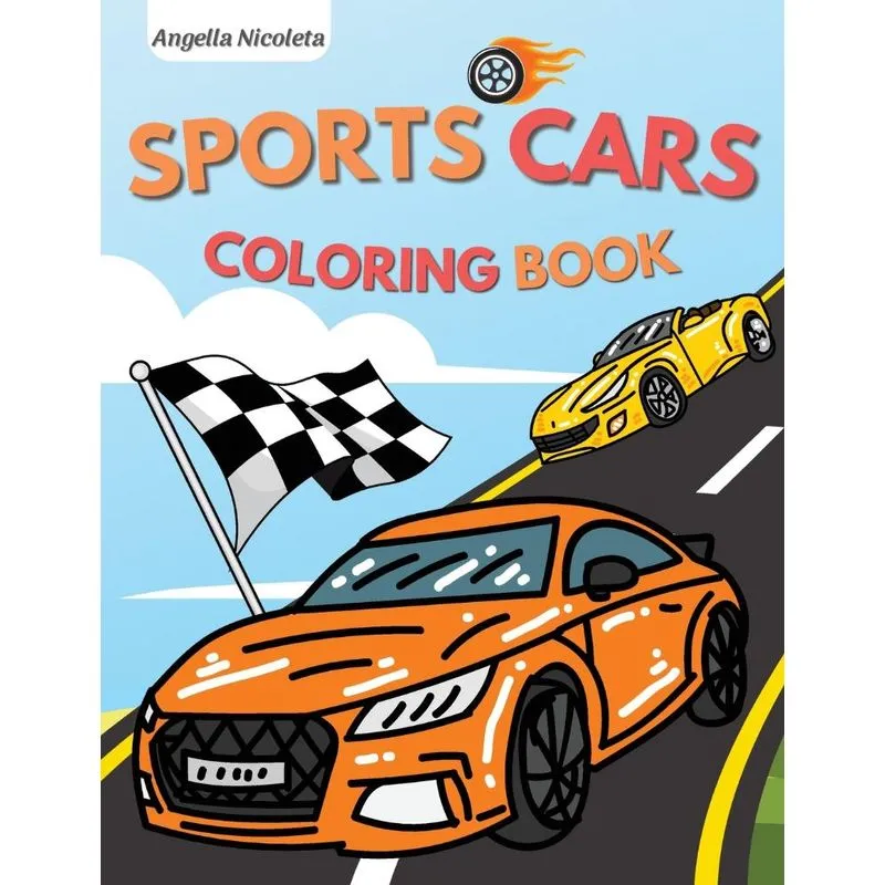 Sports Cars Coloring Book
