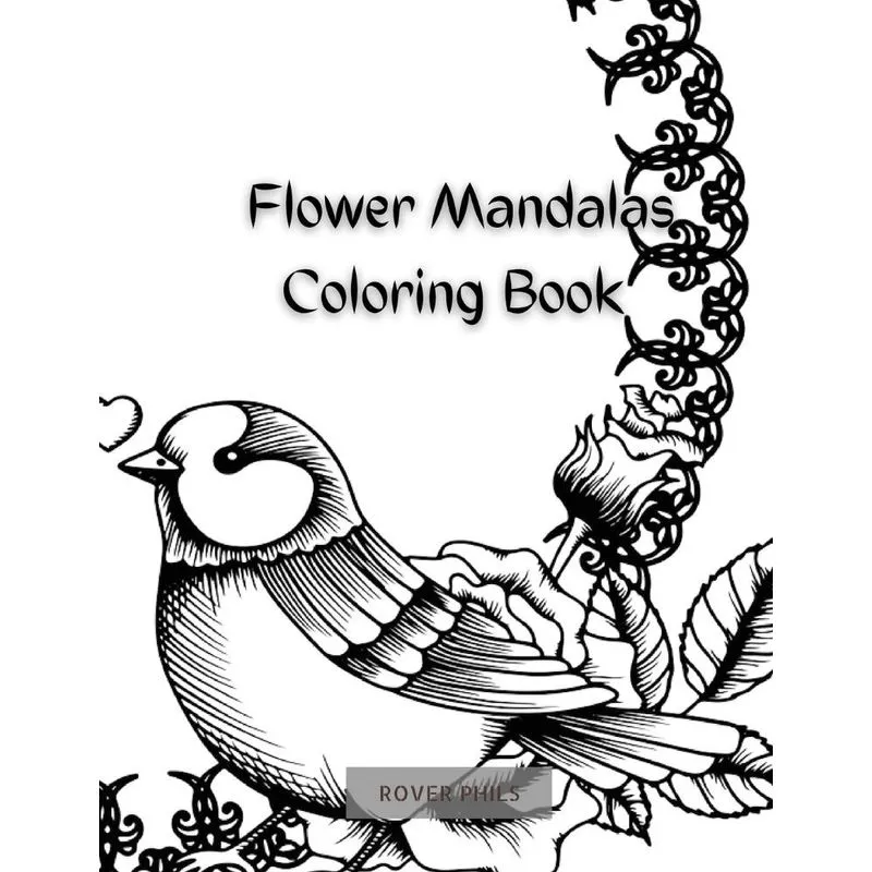Flower Mandalas Coloring book