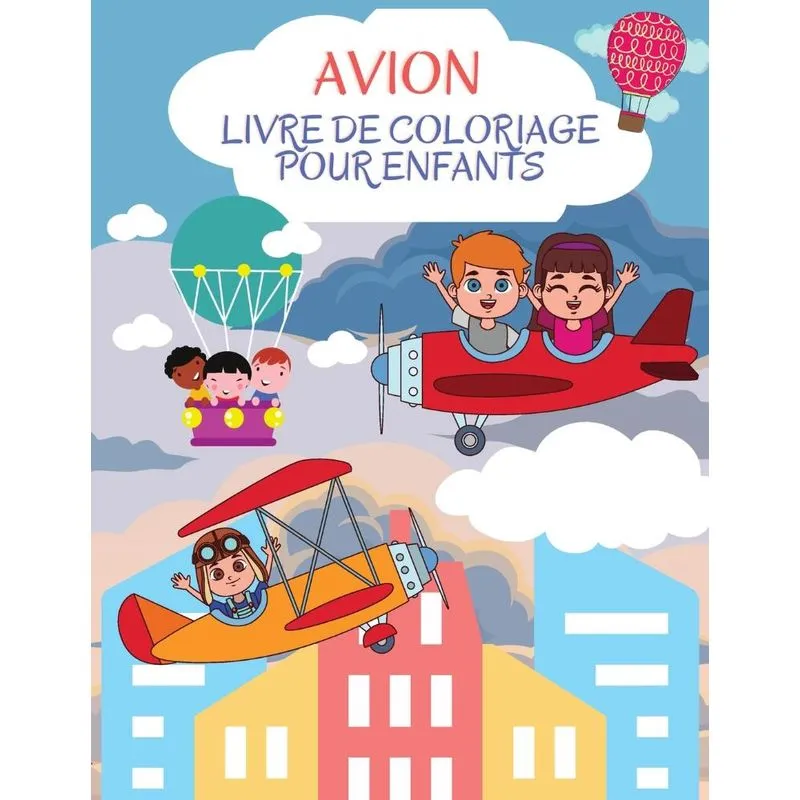 Livre de coloriage sur les avions