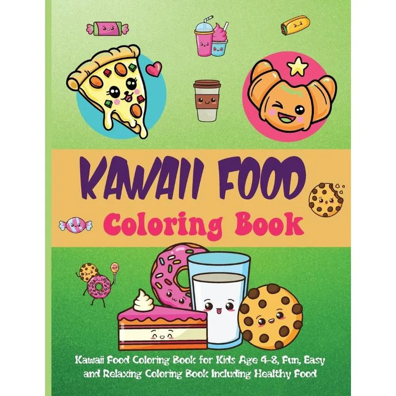 Kawaii Food Coloring Book