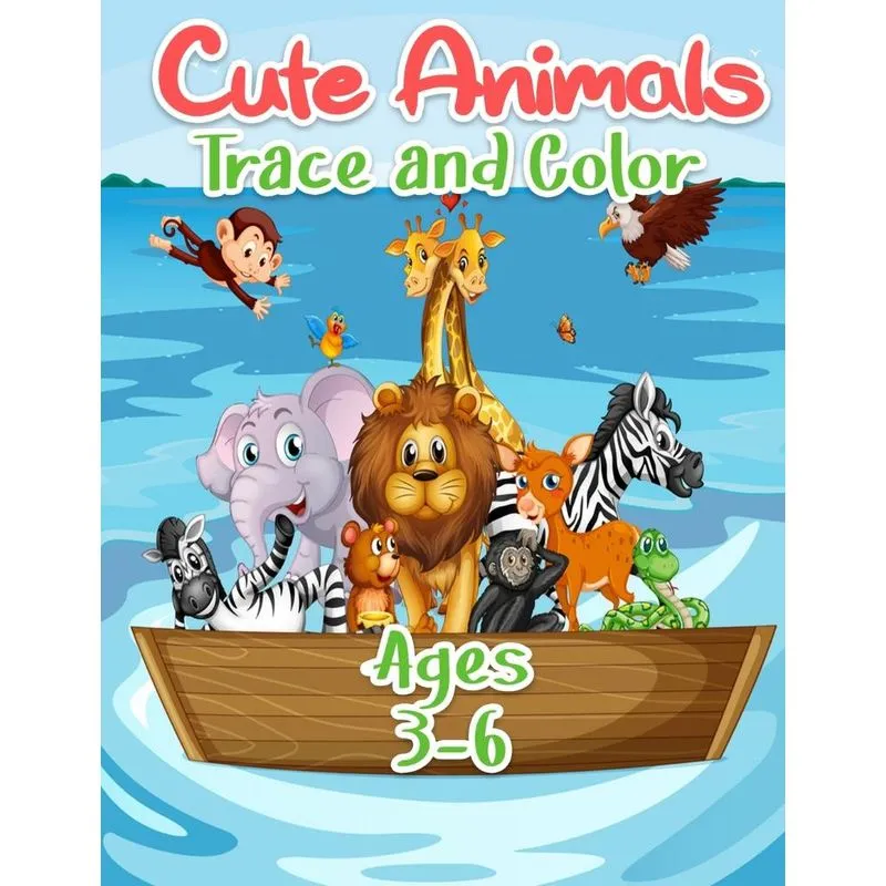 Cute Animals Trace And Color