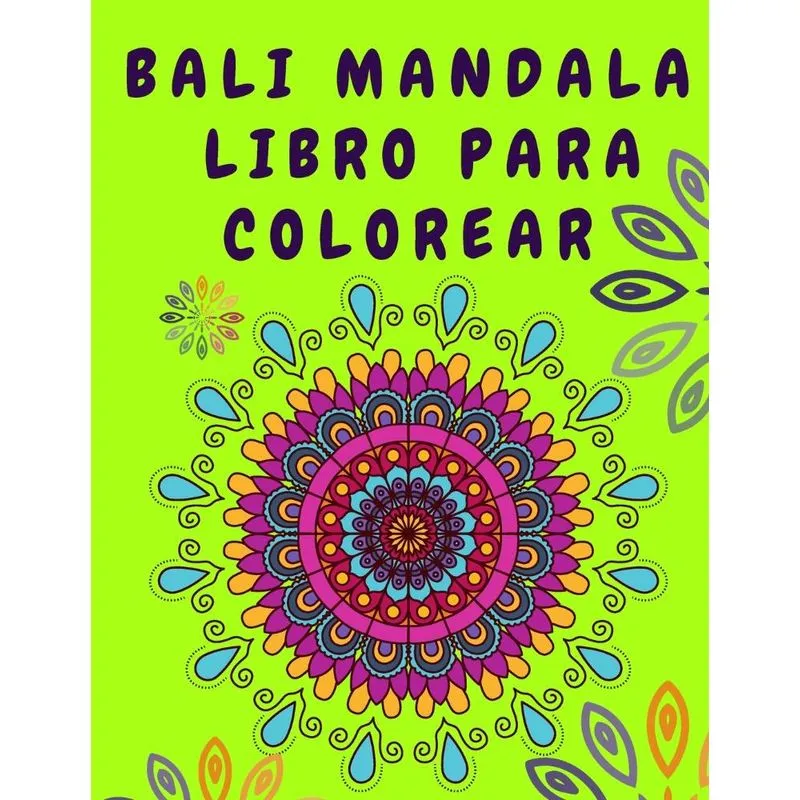 Bali Mandala Libro para colorear