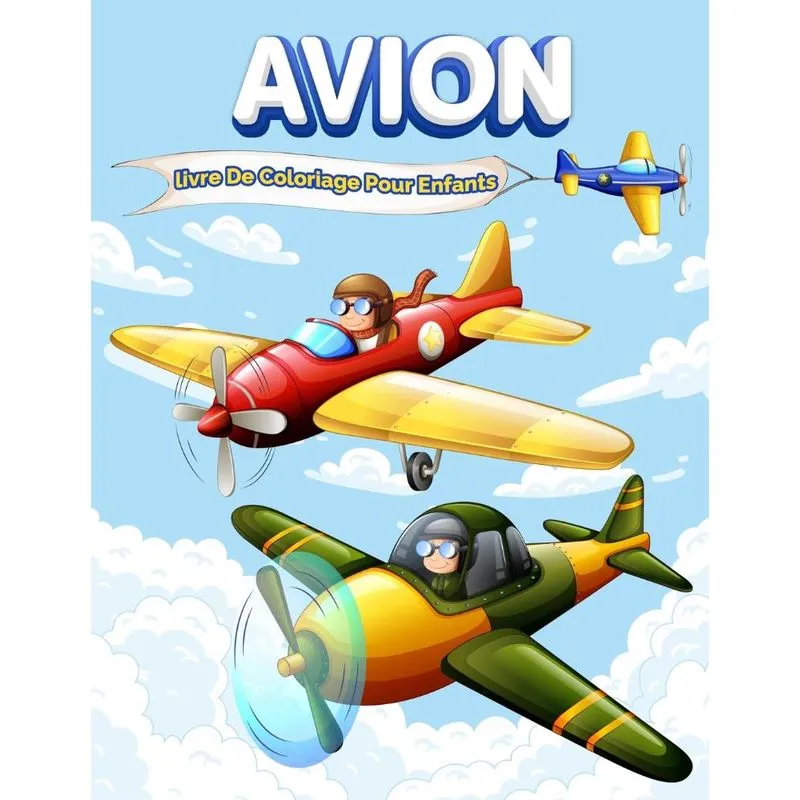 Livre de coloriage sur les avions