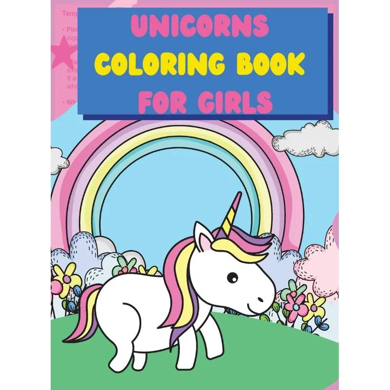 Unicorns Coloring Book for Girls