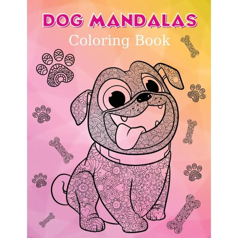 Dog Mandala Coloring book