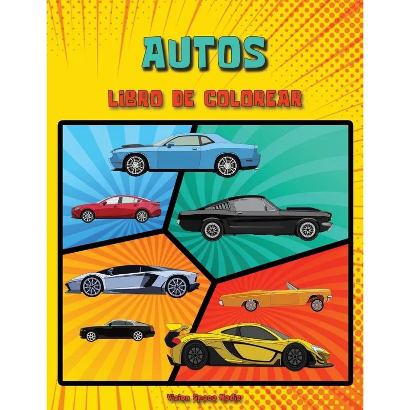 Autos Libro de colorear