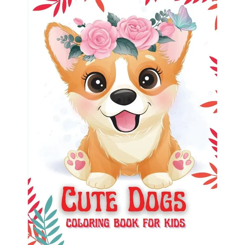 Cute Dogs Coloring Book for Kids