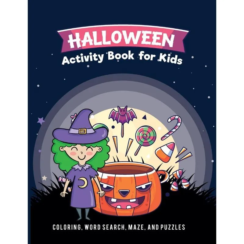 Halloween Activity Book for Kids