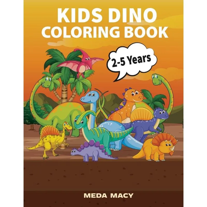 Kids Dino Coloring Book