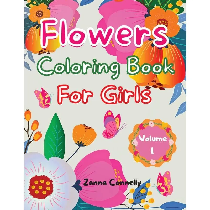 Flowers Coloring Book For Girls