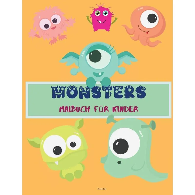 Monsters Malbuch für Kinder