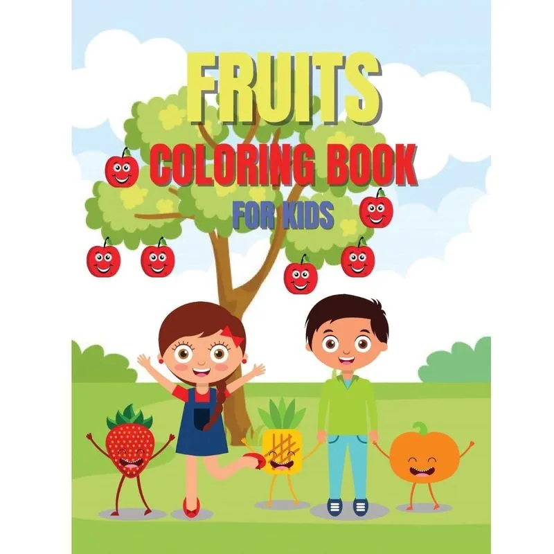 Fruits Coloring Book For Kids