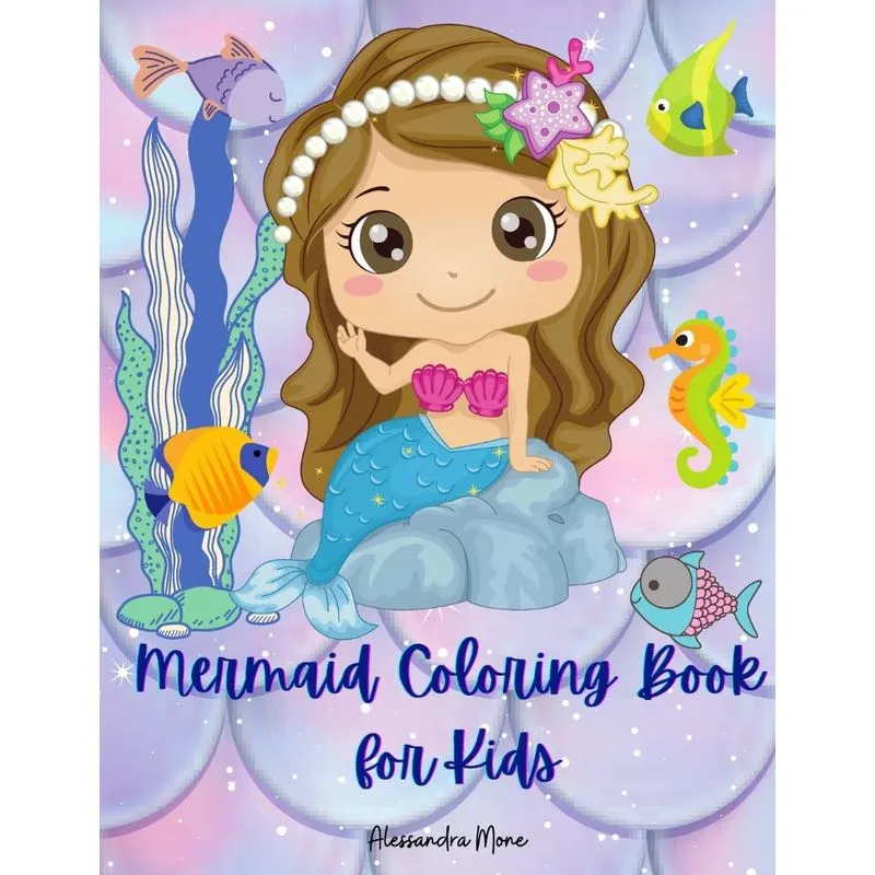 Mermaid Coloring Book for Kids