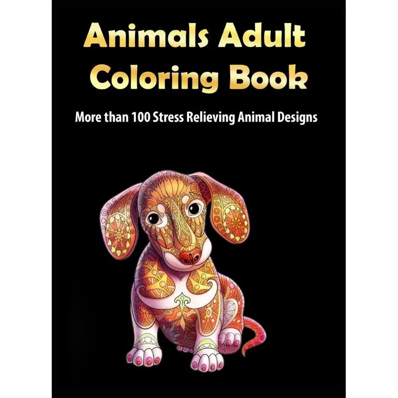 Animals Adult Coloring Book