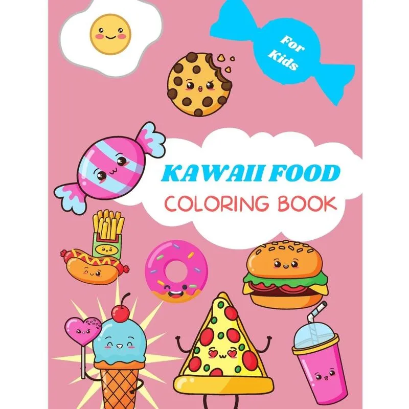 Kawaii Food Coloring Book