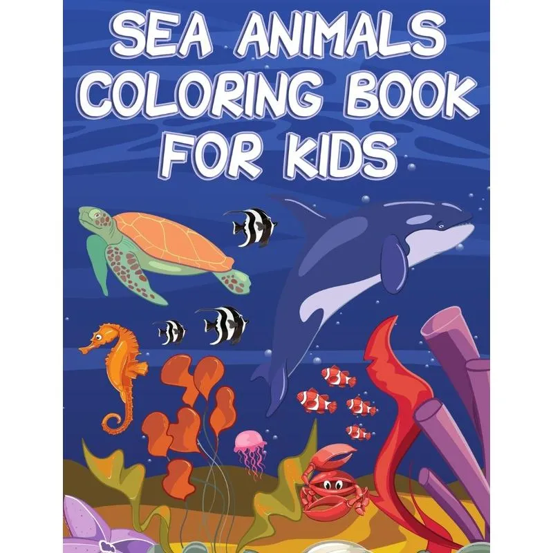 Sea Animals Coloring Book for Kids
