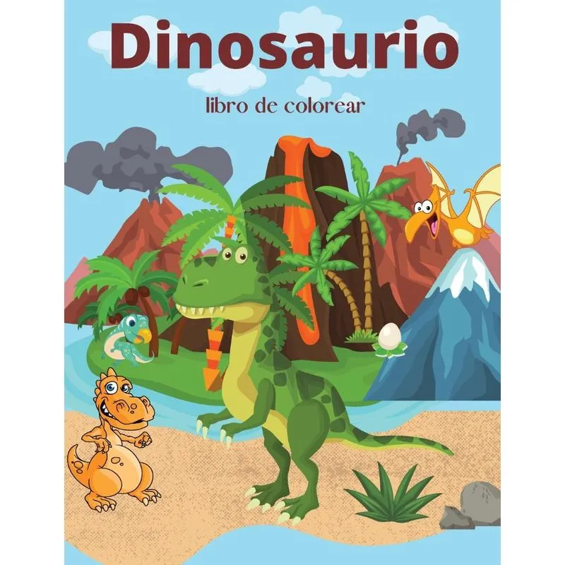 Dinosaurio libro de colorear
