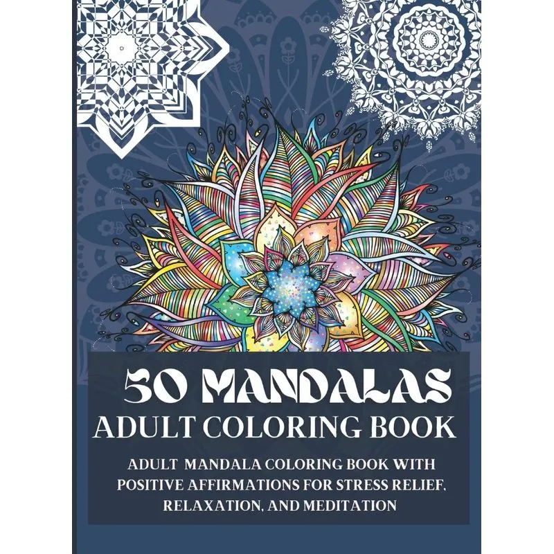 50 Mandalas Adult Coloring Book