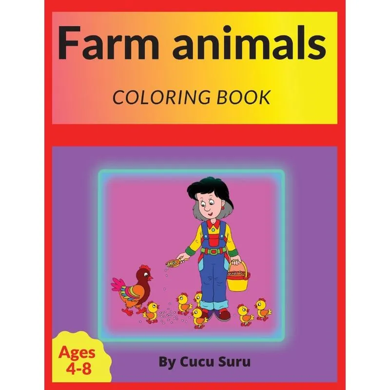 Farm animals coloring book