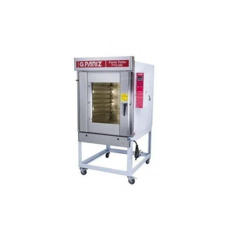 Forno Turbo A Gás G.paniz Gás Glp Ftg 240 Aço Carbono 8 Esteiras Branco Bivolt