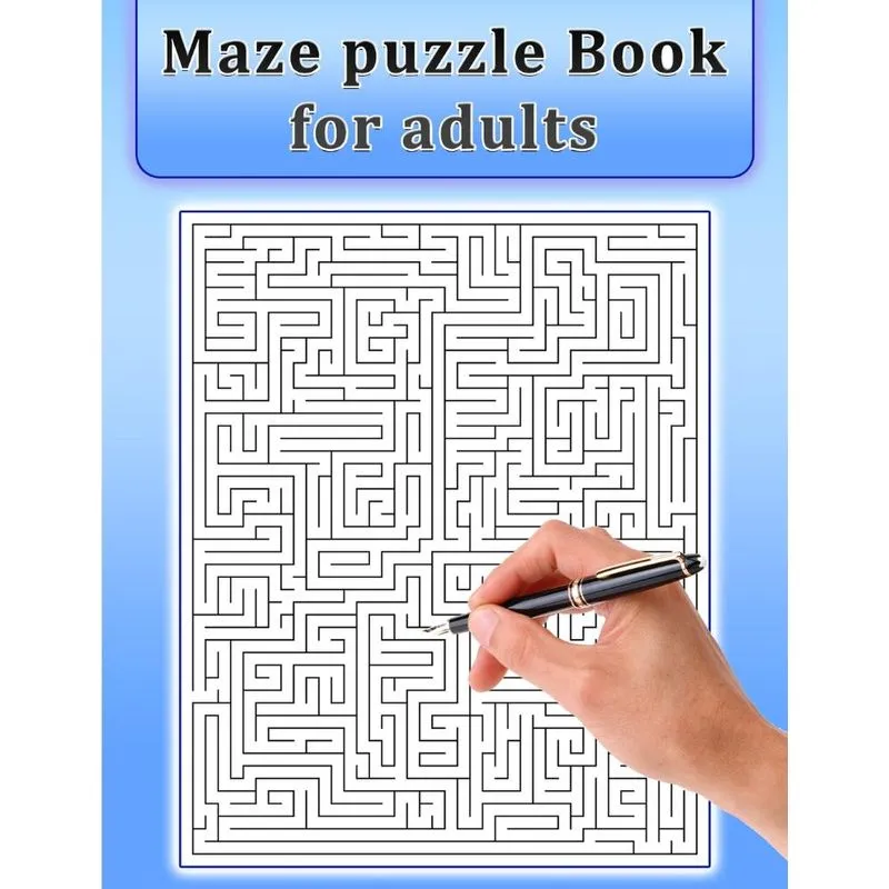 Maze Puzzle Book for Adults