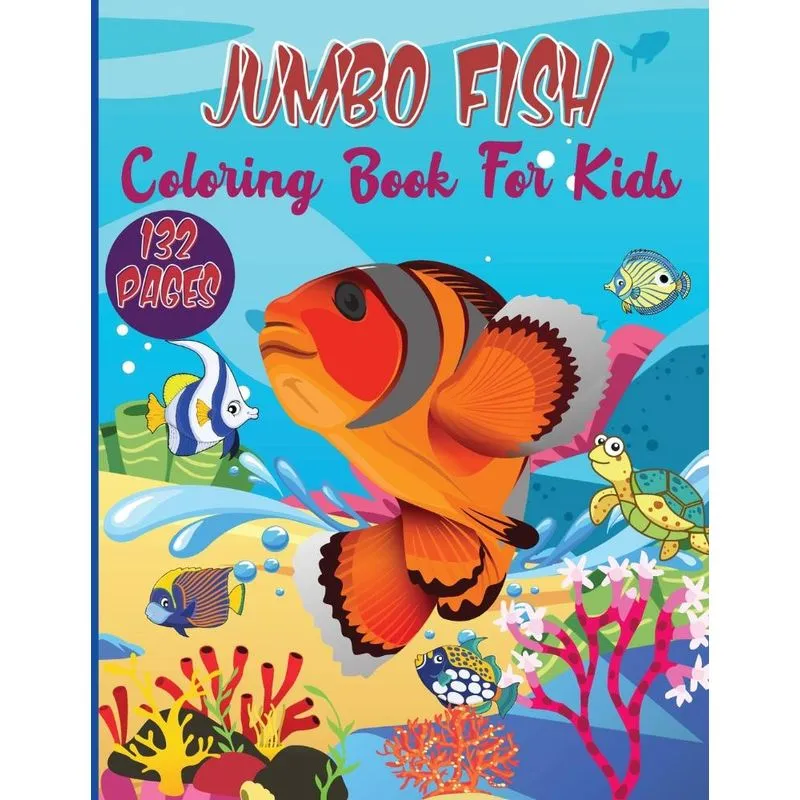 Jumbo Fish Coloring Book For Kids