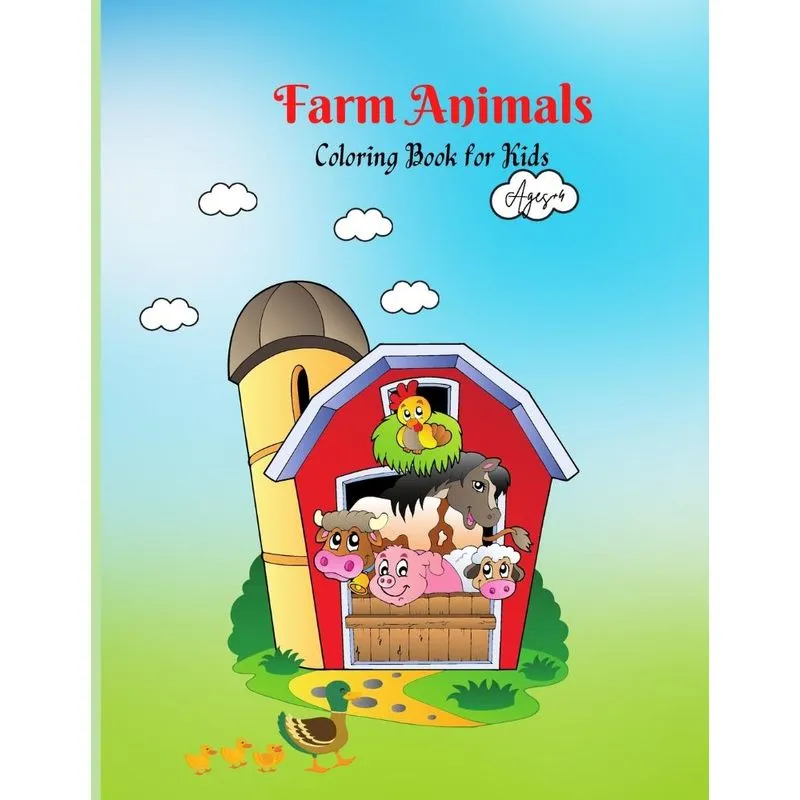 Farm Animals Coloring Book