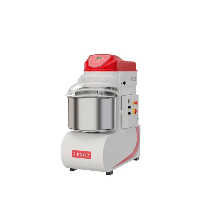 Amassadeira Espiral AE 60 T e com 2 Velocidades e Cuba em Aço Inox G.Paniz 380V Trifásico