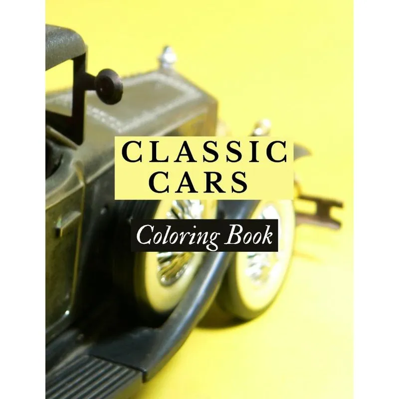 Classic Cars Coloring Book