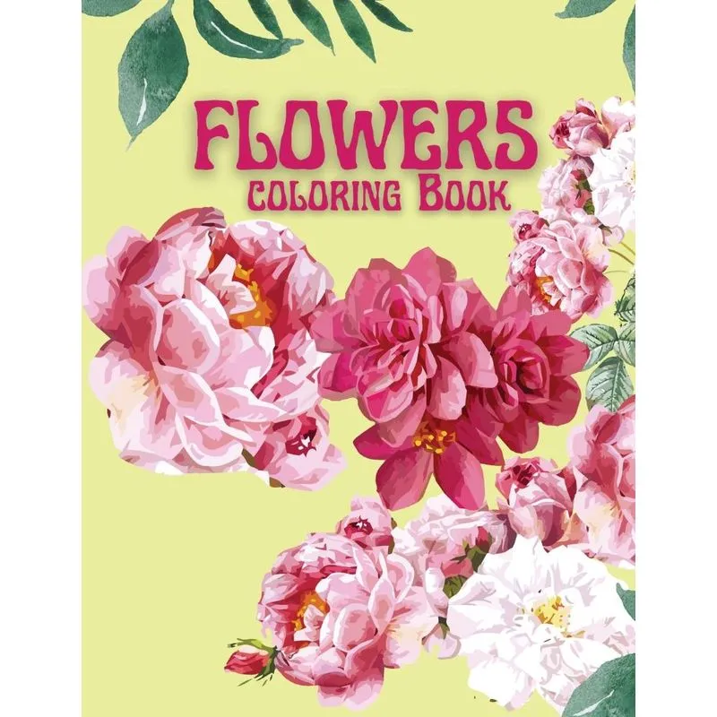 Flowers Coloring Book. Flowers Coloring Book